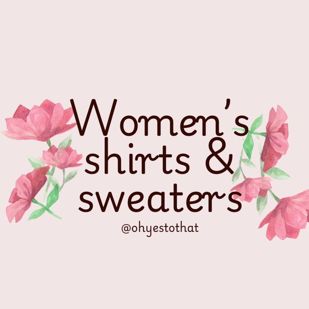 women's shirts, tops, sweaters, blouses, tanks